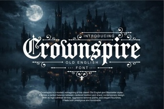 Crownspire Font: a Creative Edge for Modern Projects