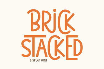 Creative Brick Stacked Typography Projects