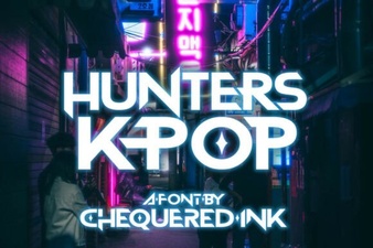 Hunters Font: Creative K-Pop Design Ideas