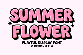 Fresh Fonts for Summer Flower Designs & Crafts
