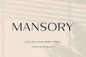Mansory Font: Design with Distinctive Style
